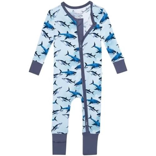 Posh Peanut Convertible Baby Sleepers - Boys Footless Baby Pajamas with 2 Way Zipper for Easy Diaper Changes