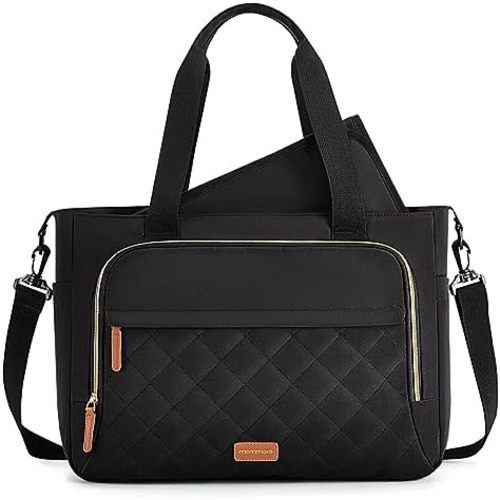 mommore Diaper Bag Tote with Changing Pad, Dry And Wet Compartment Large Capacity Baby Bag Crossbody Travel Maternity Bag