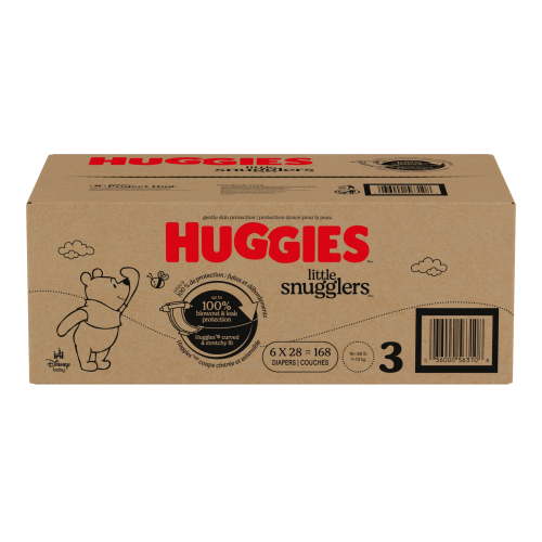 Free Shipping! Huggies Baby Diapers Size 3 16-28 lbs 168 Count Leak Protection Wetness Indicator