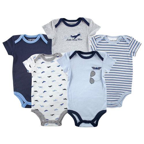 Luvable Friends Baby Girls' Cotton Bodysuits