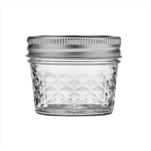Ball Quilted Crystal Regular Mouth Jelly Jar 4 oz 12 pk