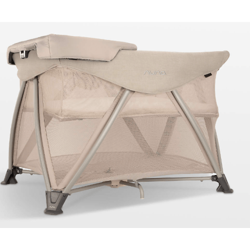 Nuna ® SENA ™ aire Biscotti Brown Baby Playard, Travel Crib and Changing Table