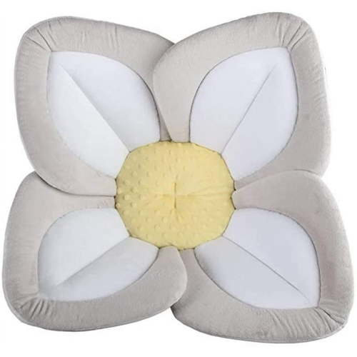 Baby Bath - Soft Flower Newborn Bathing Cushion, Bathtub Mat, Bath Support Lounger and Pillow for Infants