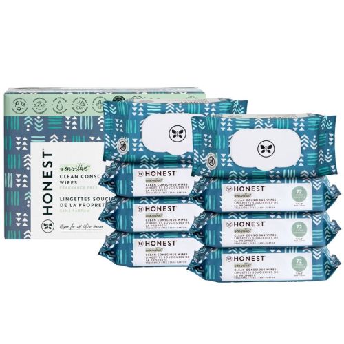 The Honest Company Plant-Based Baby Wipes made with over 99% Water - Balance Blues - 576ct