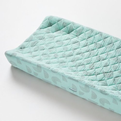 Organic Mint Muslin Changing Pad Cover