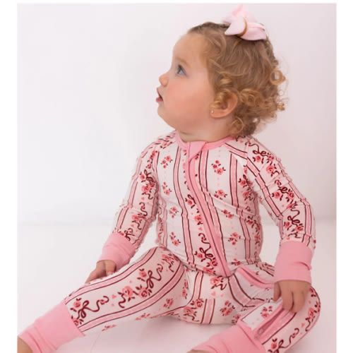 Vintage Love Zipper Romper – In My Jammers