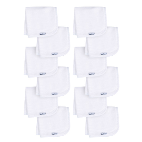 Gerber Baby Boy or Girl Unisex Washcloths, 12-Pack, One Size