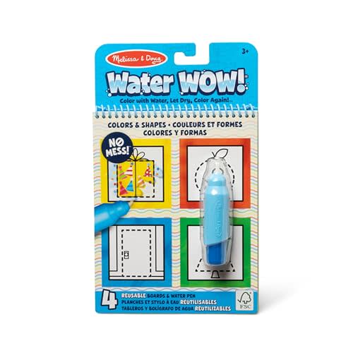 Melissa & Doug On The Go Water Wow! Reusable Water-Reveal Activity Pad - Colors, Shapes