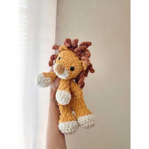Lion Snuggler | Made to Order| Crochet lion baby lovey, Neutral baby, Heirloom lovey, Boho nursery decor, babyshower gift, safari