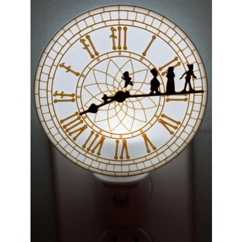 Peter Pan Night Light | Nursery Decor for Kids | Fairy Tale Baby Shower Gift | Neverland Lamp for Boys & Girls | Magical Room Light