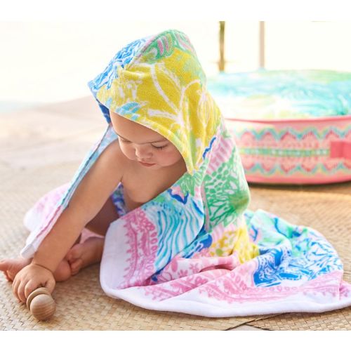 Lilly Pulitzer Cheek to Cheek Baby Beach Hooded Towel UPF 50+