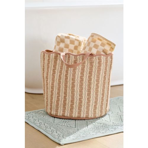 Printed Scallop Cotton Basket