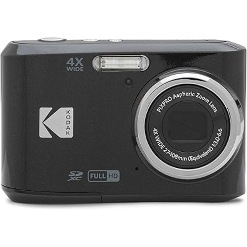 KODAK PIXPRO Friendly Zoom FZ45-BK 16MP Digital Camera with 4X Optical Zoom 27mm Wide Angle and 2.7" LCD Screen (Black)