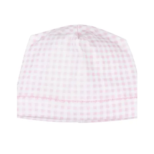Pink Mini Checks F24 Hat - Mini Macarons Boutique