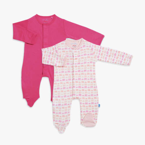 elephant in the room magnetic footie - 2 pack | pink– Simply Magnetic Me