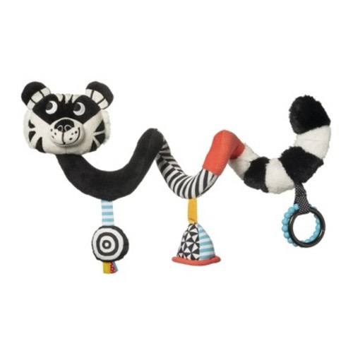 Manhattan Toy Wimmer Ferguson Tiger Baby Spiral for Cribs and Travel Accessories with Rattle, Discovery Mirror and Teethers