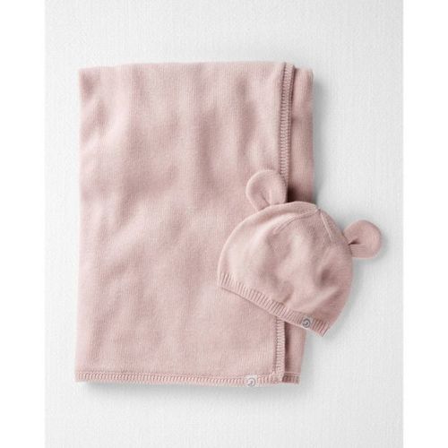 Little Planet by carter's Hat and Blanket 2pc Set 0-3months - Pink
