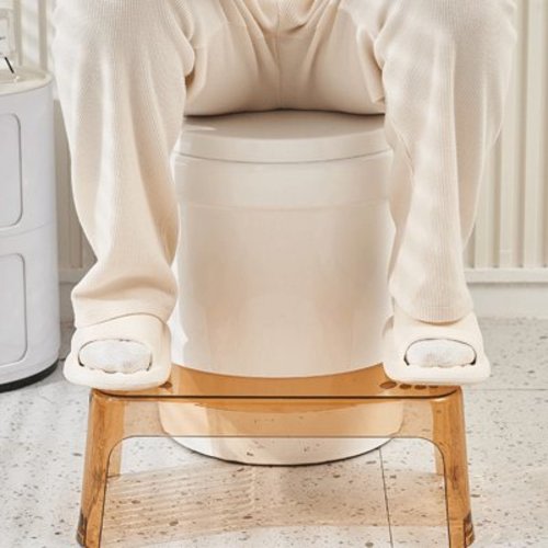 Nrmrqz Toilet Stool Squatting Poop Stool Bathroom Potty Step Stool Toilet Assistance Steps Step Stool Fits All Toilets Detachable Stackable