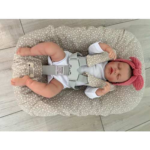 Cover for Stokke Tripp Trapp newborn set, newborn cover beige natural floral cover overcover