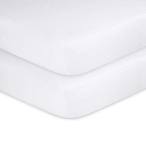Ely's & Co. Baby Fitted Crib Sheet 100% Combed Jersey Cotton Grey Dottie Design 2 Pack