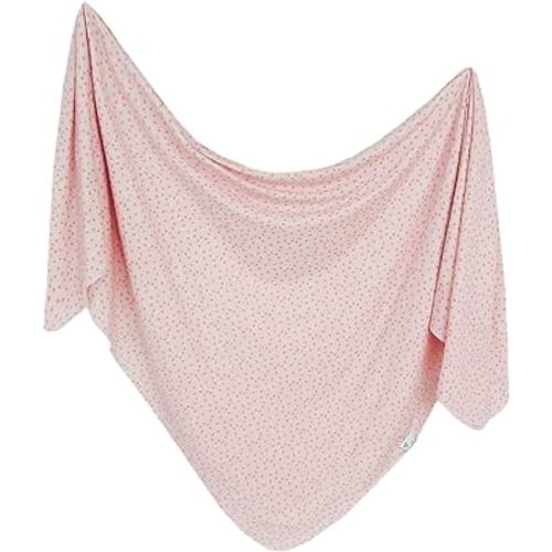 Copper Pearl Baby Swaddle Blanket - Premium Knit Baby Blanket, Large Soft Stretchy Receiving Blankets for Baby Girl, Swaddles for Newborn, Infant, and Toddler (Dottie)