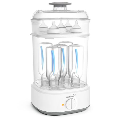 Bottle Sterilizer, Baby Bottle Steam Sterilizer, Electric Baby Bottle Sanitizer with Timer for Baby Bottles, Pacifiers, Pump Parts