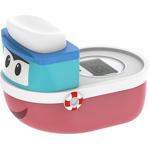 Baby Bath Thermometer for Newborn | Digital Bath Water Temperature Sensor | Infants Bathtub Thermometer with Visual Alarm | Kids Bathing Floating Toy