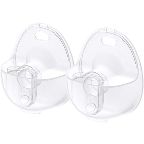 eufy Original Milk Container (2-Pack) for Wearable Breast Pump S1/S1 Pro, BPA-Free Reusable Breast Pump Container Collects Up to 5 oz (150 ml) Each