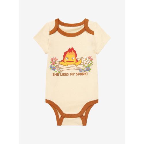 Studio Ghibli Howl's Moving Castle Calcifer Spark Infant One-Piece - BoxLunch Exclusive