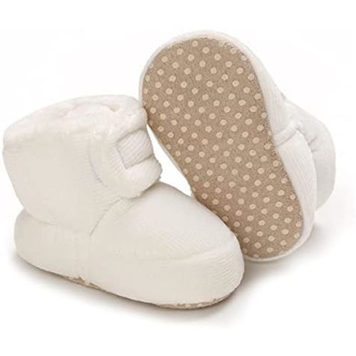 E-FAK Baby Boy Girl Boots Newborn Shoes Winter Snow Bowknot Anti-Slip Soft Sole Warm Infant Toddler Prewalker Booties