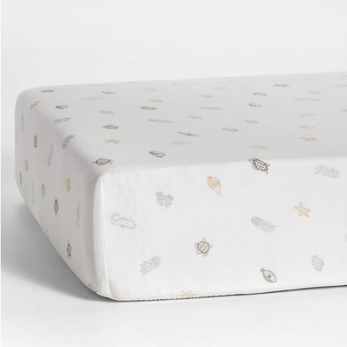 Supersoft Sea Dreams Organic Cotton Baby Crib Fitted Sheet