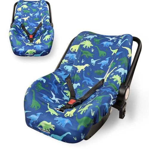 TANOFAR Baby Car Seat Cover Liner, Infant Carseat Cover Liner and Protection for Boys Girls, Universal Fit Car Seat Protective Cover, Soft Comfortable, Machine Washable,Watercolor Dinosaur