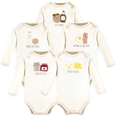 Touched by Nature unisex-baby Organic Cotton Long-sleeve Bodysuits