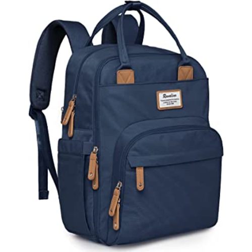 RUVALINO Diaper Bag Backpack, Multifunction Travel Back Pack Maternity Baby Changing Bags, Large Capacity, Waterproof and Stylish, Peacock blue