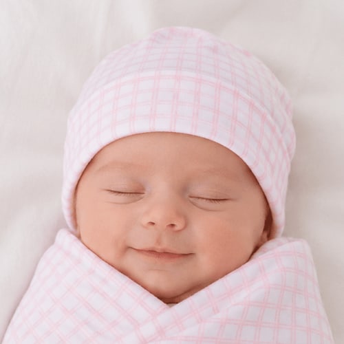 Baby Girl Swaddle Set - Peek-a-Boo Wishes