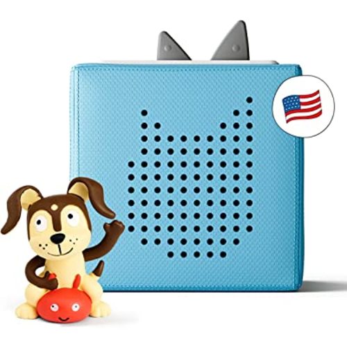 Toniebox Audio Player Starter Set with Playtime Puppy - Listen, Learn, and Play with One Huggable Little Box - Light Blue