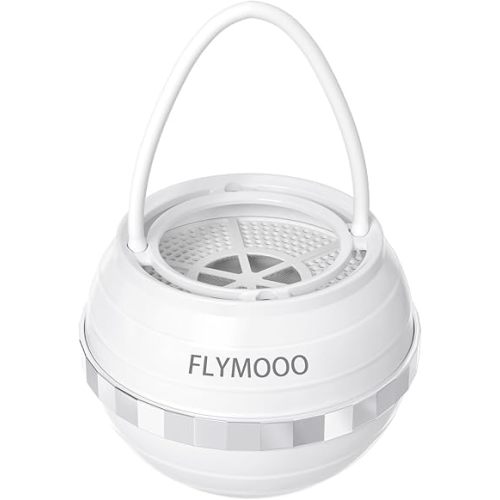 Bath Filter for Tub - 8 Stages Bathtub Water Filter Reduces Contaminants for Softer, Smoother Skin - 2,500 Gallons of Filtration, BPA Free (White&Silvery)