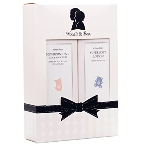 Noodle & Boo Bundle of Joy Newborn Baby Gift Set ; Newborn 2-in-1 Hair & Body Wash, Super Soft Baby Lotion - 8 Fl Oz (Pack of 2) - Set of 2