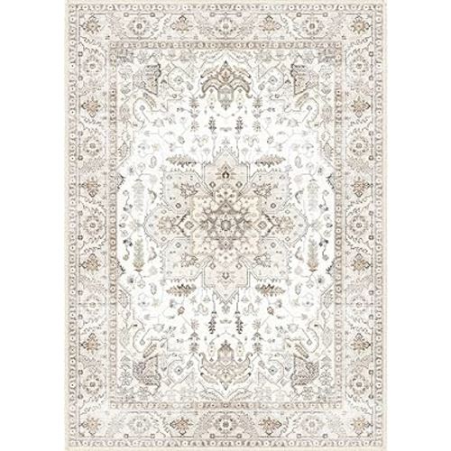 Area Rug 5x7, Machine Washable Rugs for Bedroom, Large Non Slip Rug for Bedroom Living Room Kitchen Entryway Bathroom Office Carpet