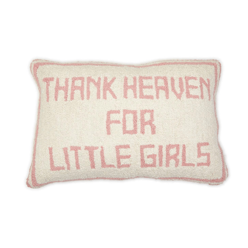 Two's Company - Thank Heaven for Little Girls Punch Embroidery Decorat - Default Title - Sweet E's Children's Boutique