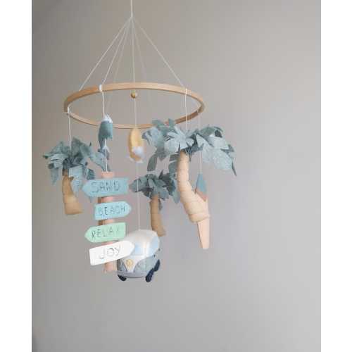 Surf baby mobile.Beach baby mobile.Ocean baby mobile.Nautical Mobile- Nursery mobile- Sea ocean Mobile - Crib Mobile - Baby Shower Gift