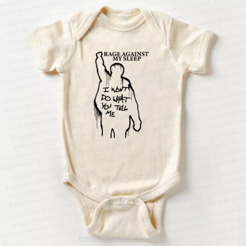 Rage Against My Sleep Bodysuit For Baby 7