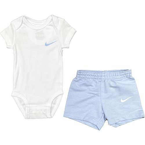 Nike Baby Boys Bodysuit and Shorts 2 Piece Set (B(56M268-BG6)/B, 6 Months)