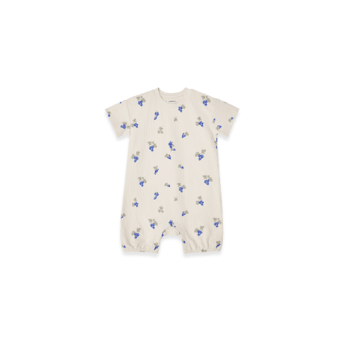 Garbo&Friends Structured Jersey Onesie | Grapes Ecru | Milomoo