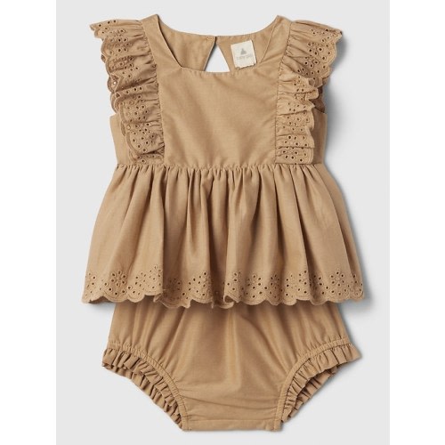Baby Eyelet Two-Piece Outfit Set