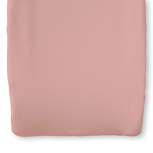 Natemia Organic Cotton Changing Pad Cover - 16x32 - Silky Soft & Hypoallergenic - Fits Cradle & Bassinet - Perfect Baby Shower Registry Gift