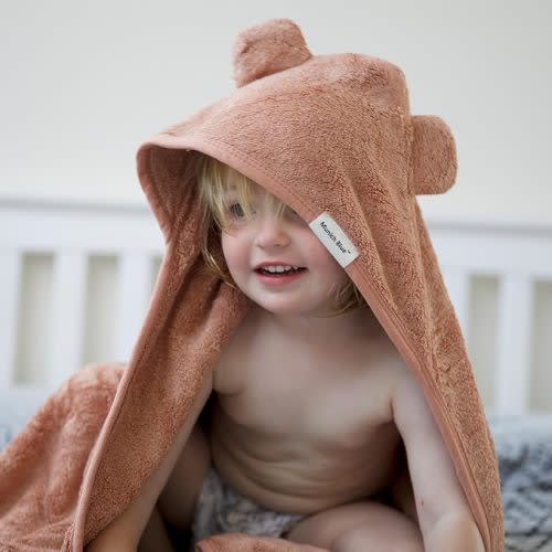 Munich Blue Toddler Bath Towel for Girls - Ultra Soft and Extra Large Baby Towel for Infant Babies Toddler 0-4 Yrs - Super Absorbent Baby Bath Towel with Hood Made of Viscose from Bamboo and Cotton