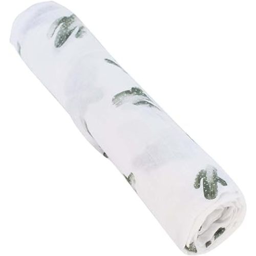 Bebe au Lait Oh So Soft Muslin Swaddle Blanket, Soft Muslin Design, Stylish Pattern - Saguaro Cactus