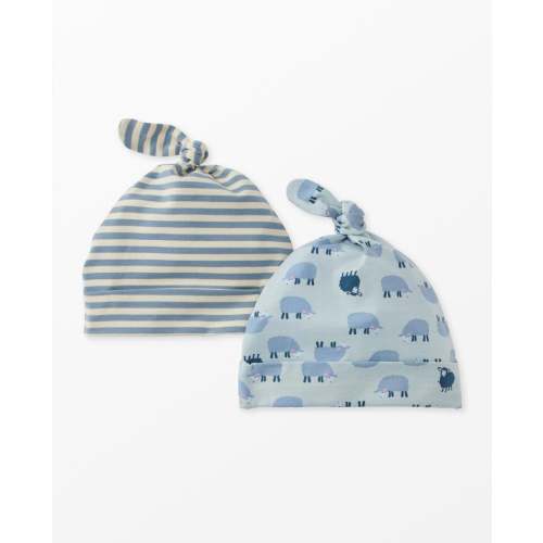 2-Piece Baby Layette Top Knot Beanie in HannaSoft™ | Hanna Andersson