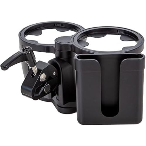 Universal Cup Holder New Clips Holder Conversion 2 Cups Stroller Cup Holder Large Caliber Designed Cup Holder Milk Bottle Drink Cup Holder